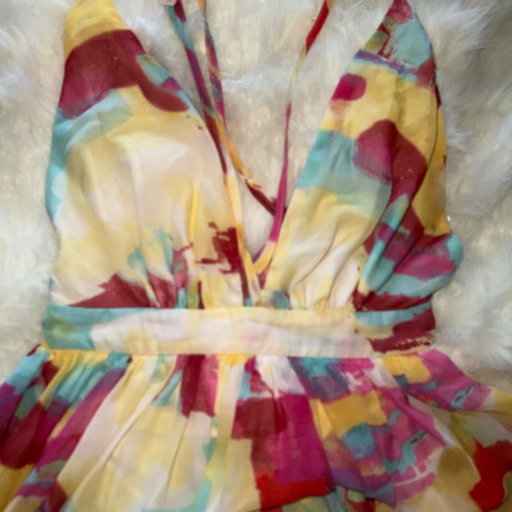 Miss Avenue Multicolor Halter Dress